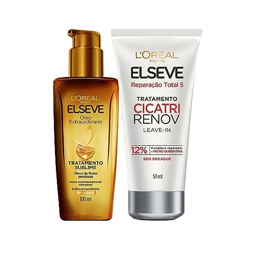 Kit Óleo Extraordinário L'Oréal Paris + Leave-in de Tratamento Cicatri Renov, L'Oréal Paris