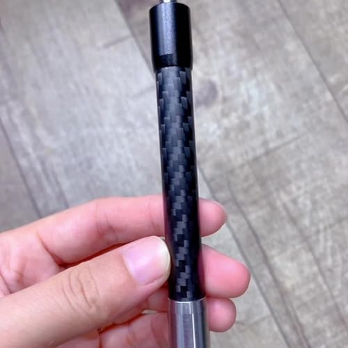 Varilla de extensión de fibra de carbono premium con tornillo de 1/4 4