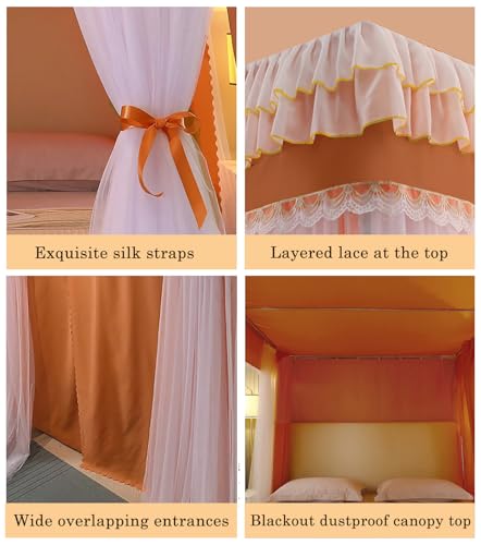 Dosel de princesa para cama Super King que elimina espacios vacíos 7