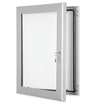 A2 (4xA4) External Lockable Notice Board (not pinnable) with Waterproof Seal for Outdoor or Indoor Use