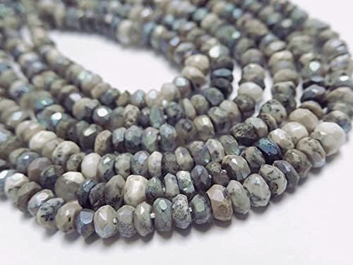 Opale dendritique facettée 3.5mm pour création de bijoux - 4