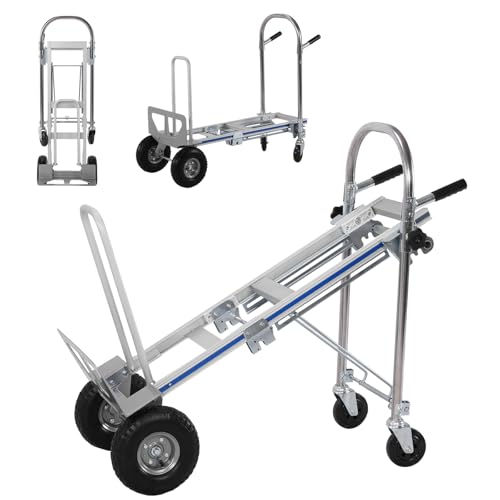 Carretilla de mano plegable de aluminio 2 en 1 para escaleras miniatura 5