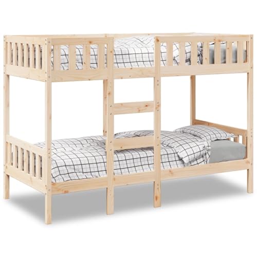 Frdhee Marco de cama doble futón, litera, 90 x 190 cm, madera maciza de pino, para adultos y jóvenes, embalaje compacto, fácil montaje