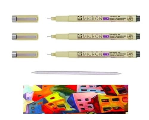 Set 8 Feutres Pigma Micron Et Brush - Pointe Fine Et Pinceau - Encre Pigmentée Waterproof - Idéal Dessin, Manga, Aquarelle - Qualité Artistique