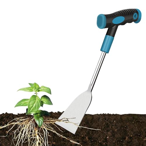 Palas para cavar, Pala de jardín - Empuje Acero - Mango ergonómico Antideslizante Multifuncional, Pala de Mano de Acero Inoxidable para Acampar, Bordes, excavación, trasplante, construcción, Tierras