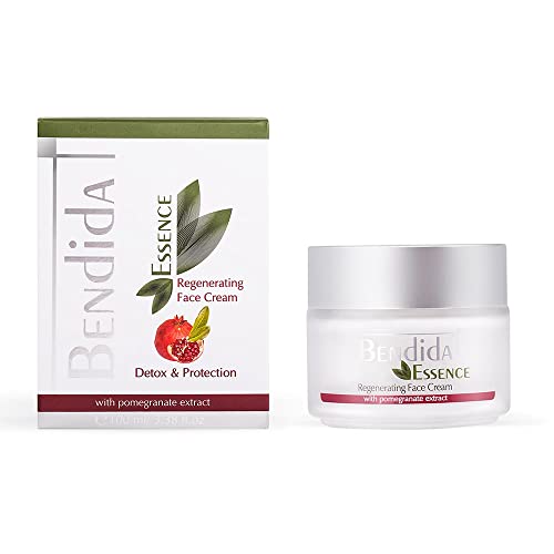 Bendida regenerierende gesichtscreme mit granatapfelextrakt 100 ml, mit vitamin E und A, tages und nachtcreme