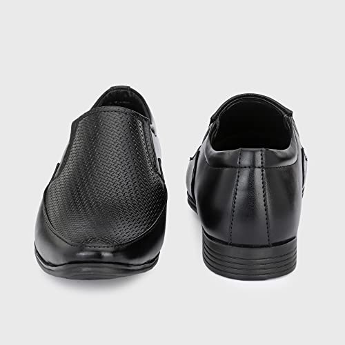 Image of Centrino Mens Formal Shoe |Slip-On Men's Formal Shoe | Stylish Non-Lace Design | Soft Cushioned Insole for Comfort | Perfect for Office & Formal Wear