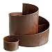 Produktbild Spetebo Natur Rost Kräuterspirale aus Metall - 58,5x43x41 cm - Garten Kräuterbeet Kräuterschnecke Pflanzentreppe Blumentreppe