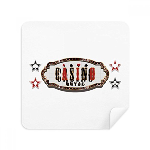 Chiffon de nettoyage lunettes et smartphone motif casino pour entretien bureau et voyage