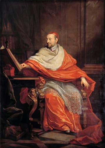 Peinture poster du Cardinal Pierre de Bérulle pour salon moderne par SERENDIPITP