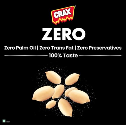 Image of Crax Zero Classic Salted Peanut Namkeen Snacks 160g /171g (Weight may vary)