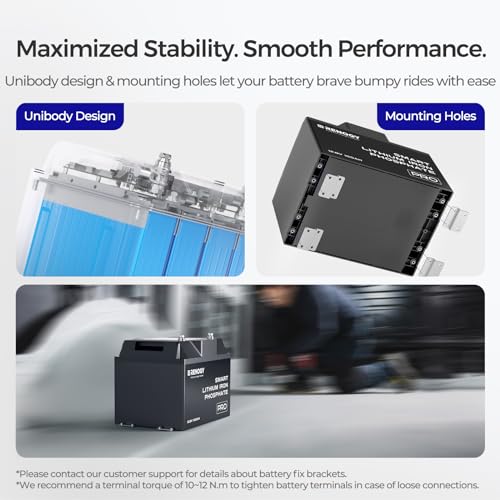 Renogy 12V 100Ah LiFePO4 Battery with Bluetooth and Self-Heating Function, 12V Lithium Leisure Battery over 5000 Deep Cycles for Van Caravan Campervan Motorhome Cabin Marine Trolling Motor - Image 4