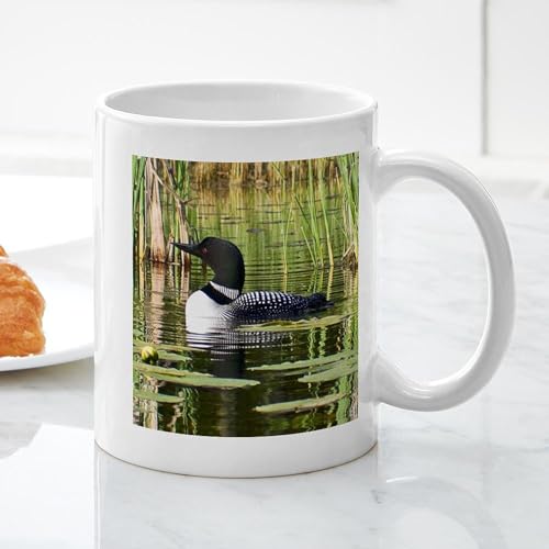 Taza de cerámica CafePress Loon 11 oz miniatura 5