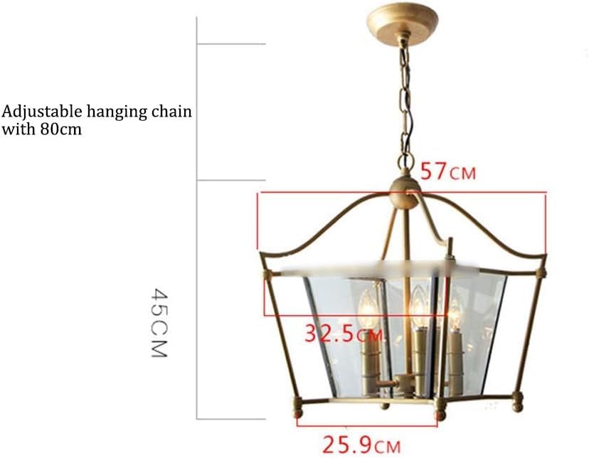 Chandeliers Retrosp American Restaurant Iron Ceiling Lamp Room