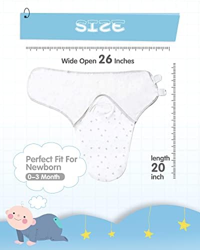 MOXTOYU Baby Swaddle Blanket 0-3 Months, 100% Cotton Breathable Baby Swaddle Wrap Newborn, Newborn Baby Gift For Baby Girl Or Baby Boy, Newborn Baby Swaddle Blanket 3 PACK, Grey
