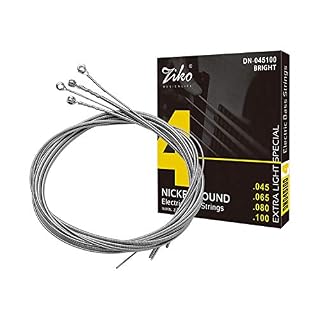 SHUIYUE Cordes de Basse pour Guitare électrique Hexagon Alloy Wire Nickel Wound Bright Corrosion Resistant 4 Strings Set… - Les Beatles, Paul McCartney, John Lennon, RIngo Starr, George Harrison
