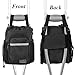 Crutch Bag Lightweight Crutch Accessories Storage Pouch with Reflective Strap and Front Zipper Pocket for Universal Crutch Bag to Keep Item Safety (Large)
