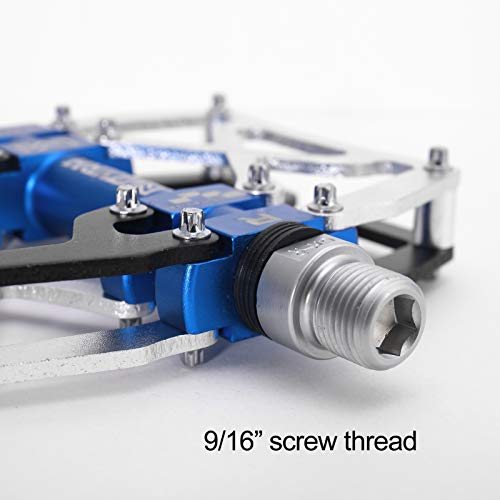 MZYRH Mountain Bike Pedals, Ultra Strong Colorful CNC Machined 9/16" Cycling Sealed 3 Bearing Pedals