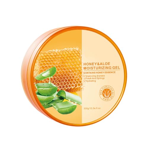 Honig-Aloe-Vera-Feuchtigkeitsgel Feuchtigkeitsspendende Feuchtigkeitspflege Nährende Reparatur Trockenheit & Rauheit Beruhigende Rötung Hautpflegeprodukte 300g