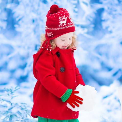 Image of ONESING 12 Pairs Kids Gloves - Warm Knitted Winter Gloves Bulk for Girls Boys | Children Gloves Designed for Cold Weather