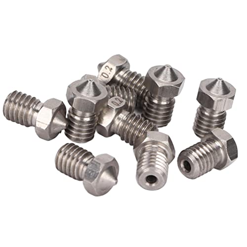 Bicos de extrusora, desempenho de abrasão de aço inoxidável de pequeno volume Bicos de impressora 3D