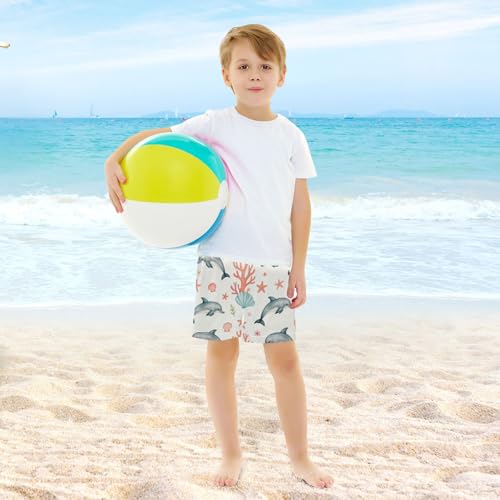 Short de bain pour garçons de 4 à 13 ans avec tissu intérieur doux