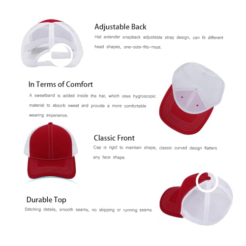 Image of ZH 12 Pack Mesh Trucker Hats, Bulk Baseball Caps for Men and Women, Trucker Cap Wholesale