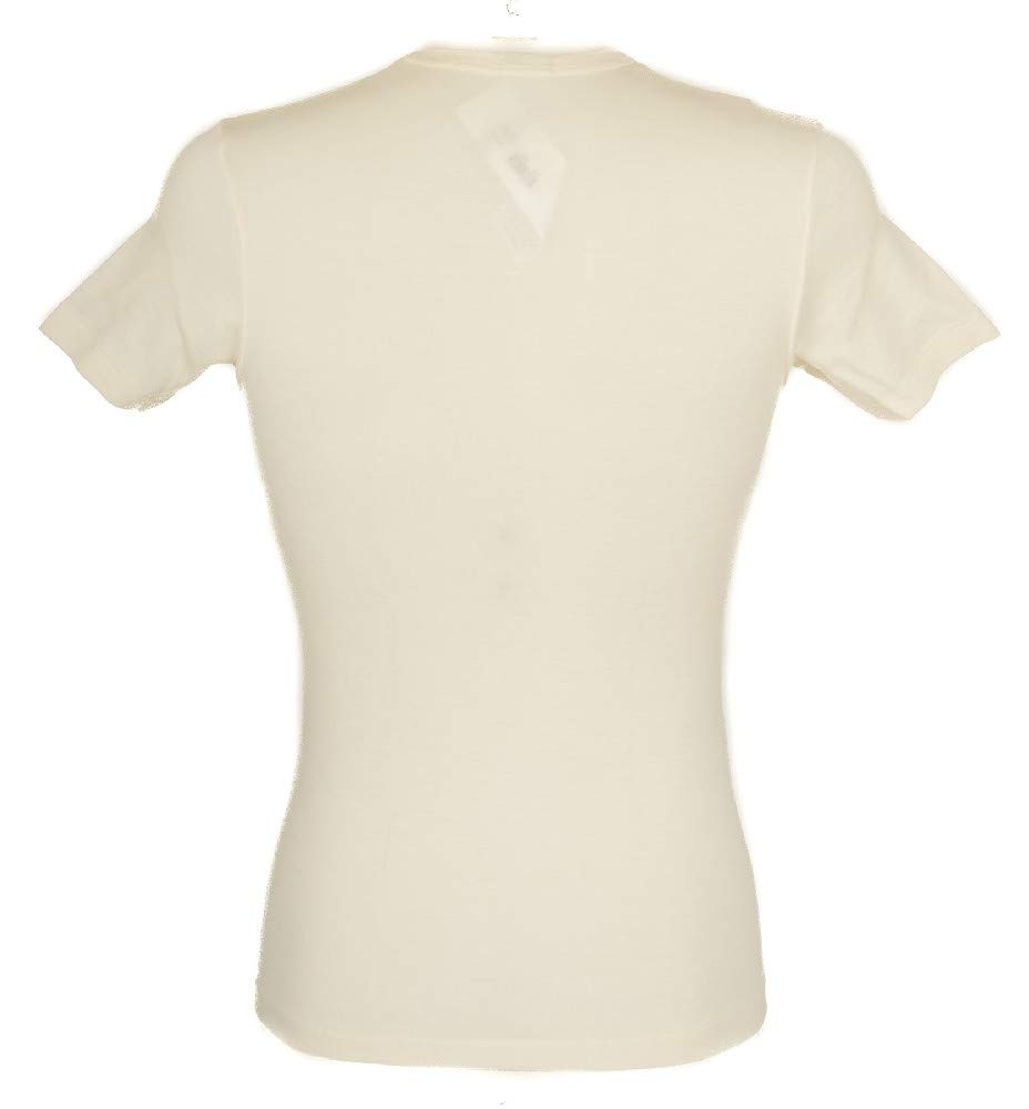 RAGNO Camiciola Canottiera Uomo Manica Corta Girocollo Wool & Silk WSK Articolo 601597 Lana e Seta