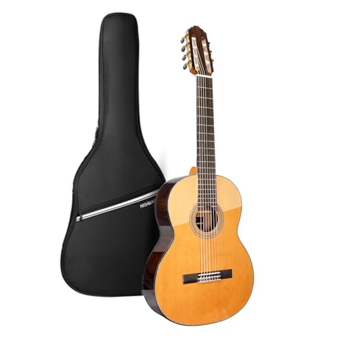 WishMade 7 String Classical Guitar Full Size Nylon String Guitars for Adults Guitar with Gig bag