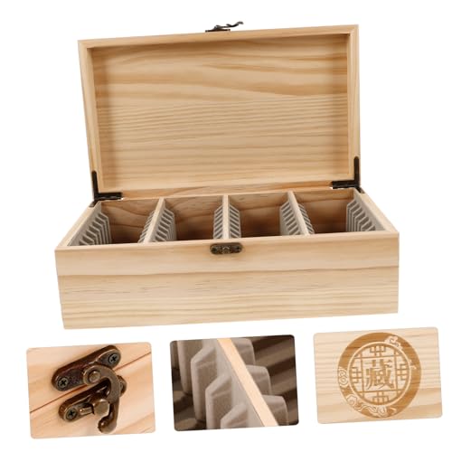 Boîte de rangement de pièces commémoratives avec coffret multi-emplacements portable - 7