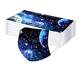  Lomelomme 50 Stück Einmal-Mundschutz, Schmetterling Print Staubschutz Halstuch Winddicht Mundschutz Baumwolle Atmungsaktive Mund und Nasenschutz Halstuch für Damen und Heren (New V)