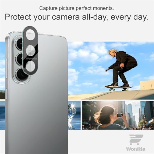 Image of Pack 1- Back Camera Glass Protector Compatible with Samsung Galaxy S26 5G [3D Premium] Camera Glass Protector (Black)