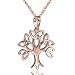 Produktbild Materia Lebensbaum Kette Rosegold - Keltischer Anhänger Silber 925 Damen KA-303-K53-45 cm