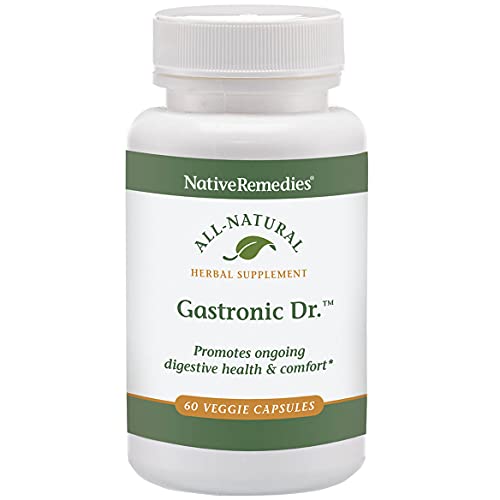 Image of Native Remedies Gastronic Dr. - All Natural Herbal Supplement for Healthy Digestion and Comfort After Meals - Promotes a Healthy Stomach Lining and Balanced Stomach Acid Levels - 60 Veggie Caps