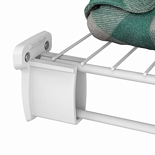 Closetmaid 21932 Pre-Loaded 2-Inch Side Wall Brackets With Anchors For Wire Shelving, 500-Pack, White #TOP5