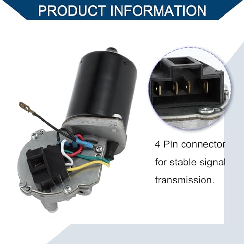 Image of No.55076549AC /55076549 Windshield Wiper Motor for Dodge for Ram 1500 2500 3500 Pickup 1997-1999 / Front Wiper Motor / 4 Pin Replacement / 1Pcs