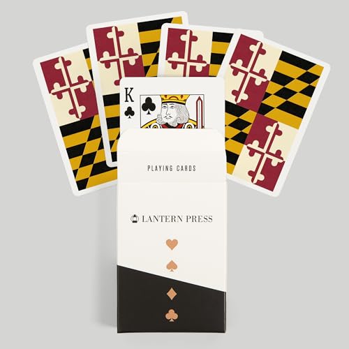 Maryland State Flag, naipes póker 52 cartas miniatura 6