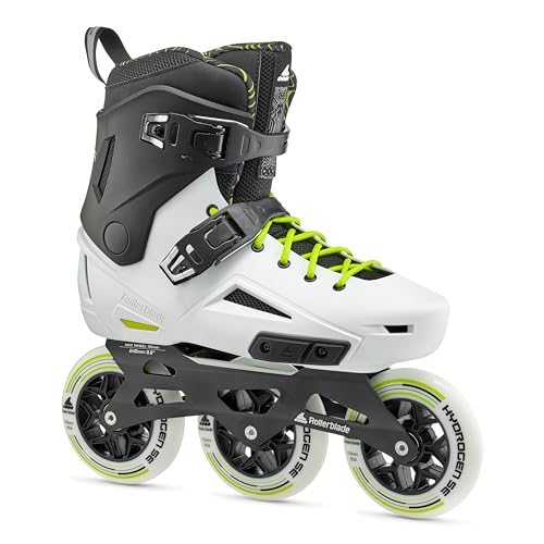 Rollerblade Lightning 110 Unisex Adult Urban Inline Skate, White and Black by Rollerblade - Used condition - US$225.44