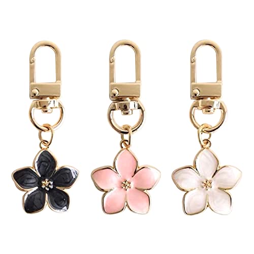 Cute Flower keychains for Women, Aesthetic Keychain Charms, Bag ＆ Purse Charms for Handbags ＆ Backpacks Accessories