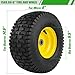 1PCS 15x6.00-6 Lawn Mower Tires, 4 Ply Tubeless 15x6-6 Front Tire Assembly Replacement for Craftsman/John Deere/Cub Cadet Riding Mowers,570lbs Capacity,3
