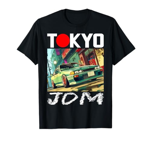 Gráfico retro de JDM Tokyo Japan Drift Race Car Tuning Camiseta