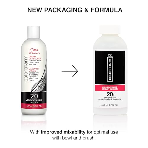 Image of COLORCHARM Cream Hair Color Developers | For Activating Color, Highlighting, Gray Coverage, Blending, and Rich Multi-Dimensional End Results | Vegan | Various Sizes