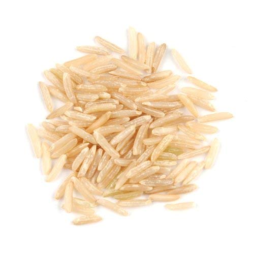 Pride Of India - Extra Long Brown Basmati Rice - Naturally Aged Healthy Grain, 1.5 Pound Jar #TOP1