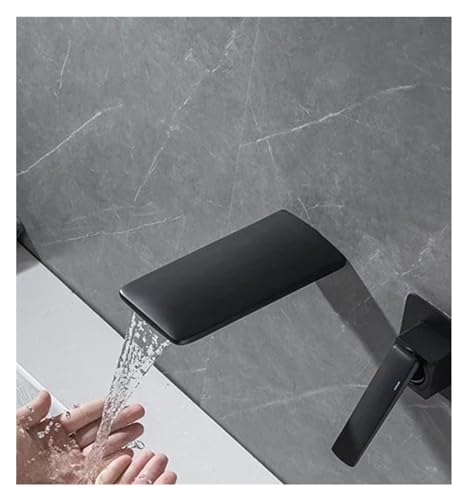 Grifo bimando empotrado anticorrosión de cobre para eliminar manchas de cal en pared