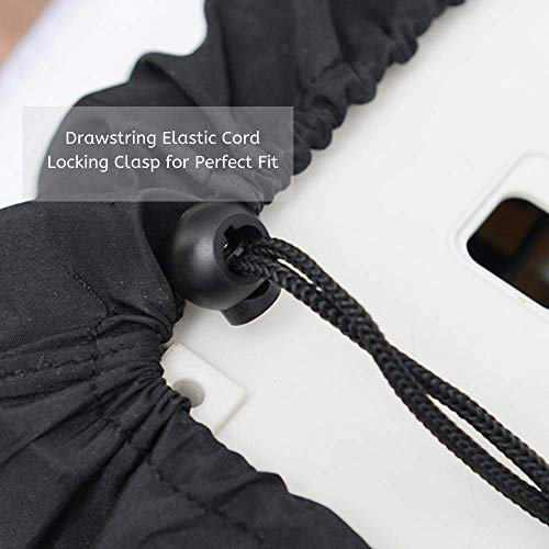 Piano Keyboard Dust Cover For 61/76/88 Keys- Electric/Digital Piano Stretchable Protective Keyboard Cover, Elastic Cord Locking Clasp, Machine Washable (61-76 Keys) #TOP4