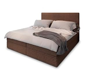 Masseno Boxspringbett PISA 180x200 Braun TILIA 52