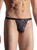 Slip Tanga Micro M913 Noir   Multicolore