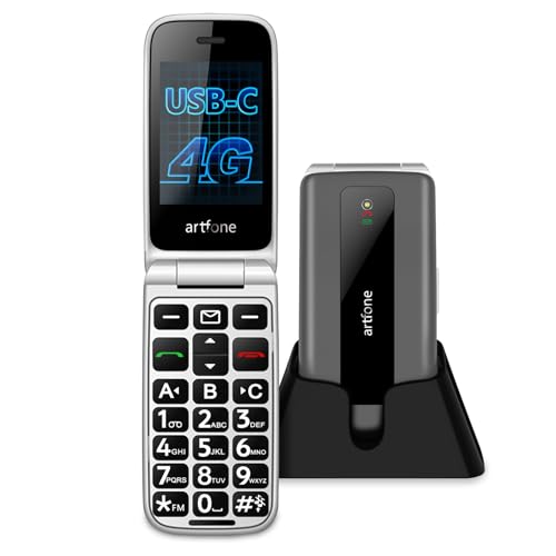 artfone Seniorenhandy F30 mit Notruftaste | 4G Klapphandy |...