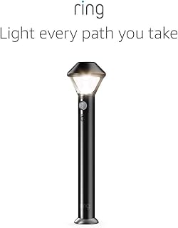 Ring Pathlight Battery Motion-Activated LED Path Light - 80 Lumens, Amazon Sidewalk Smart Control, Black