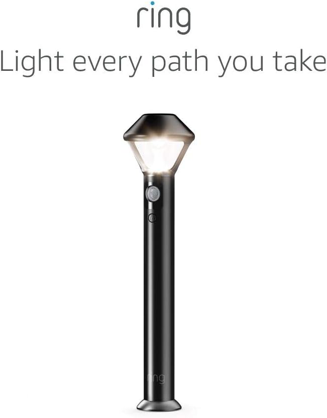 Ring Pathlight Battery — Motion-activated pathlight, bright LEDs, works with Amazon Sidewalk, Black